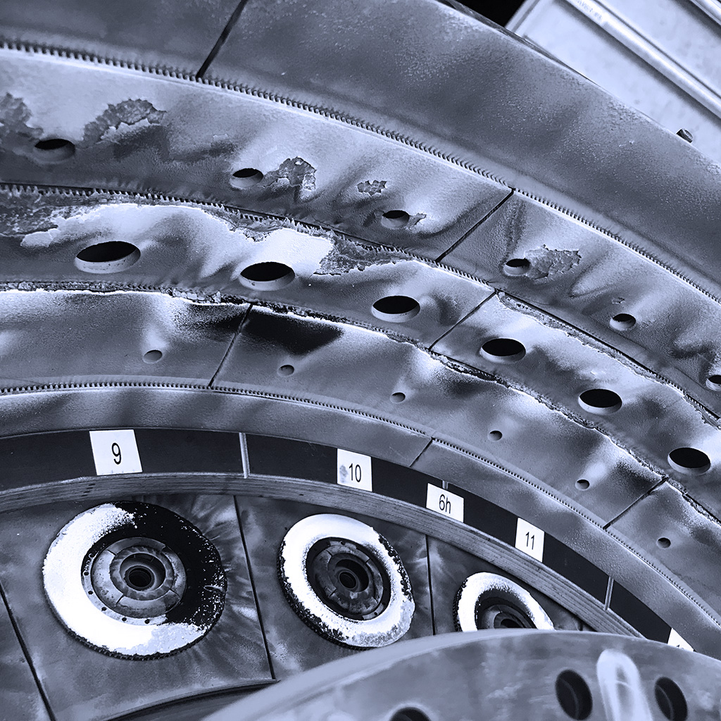 Engine defect findings during inspection